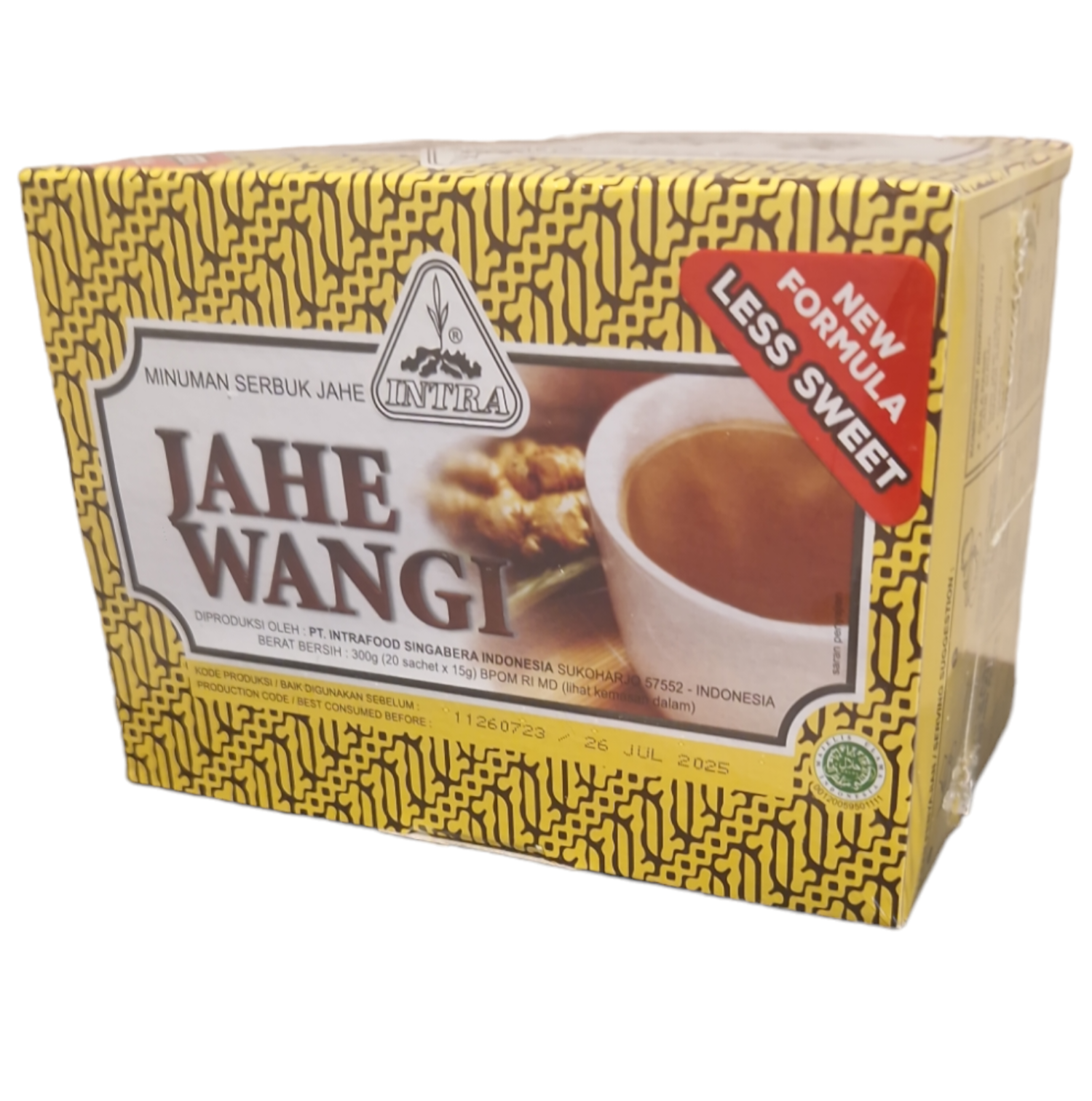 Ingwertee Jahe Wangi, LESS SUGAR, Intra, 360g